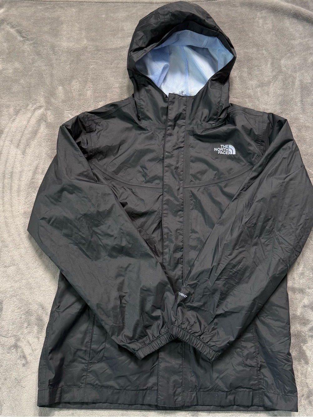 The North Face Black Hooded Rain Jacket